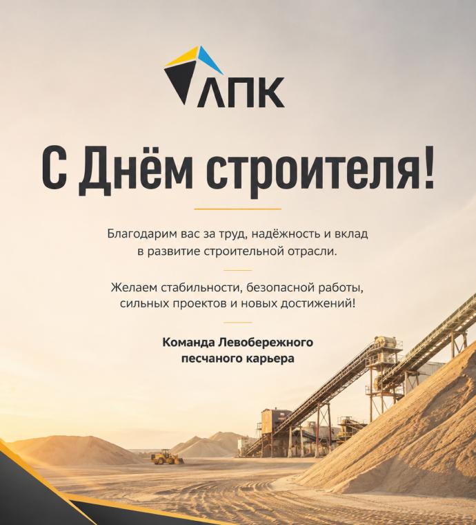 Поздравляем с Днем Строителя!